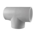 Bissell Homecare PVC 02400 0600 0.5 in. Slip x Slip x Slip PVC Pipe Tee5, 25PK HO158705